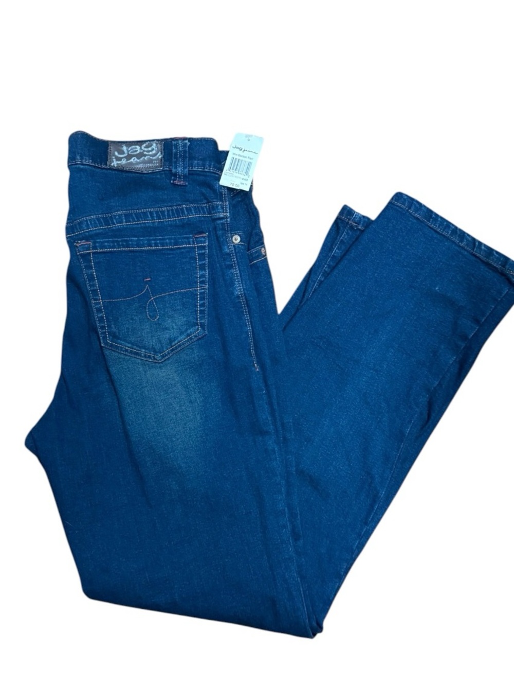 NWT Jag Jeans Straight Leg Denim - Deep Blue Wash size 14W